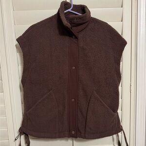 Brown Sleeveless Women's Jacket